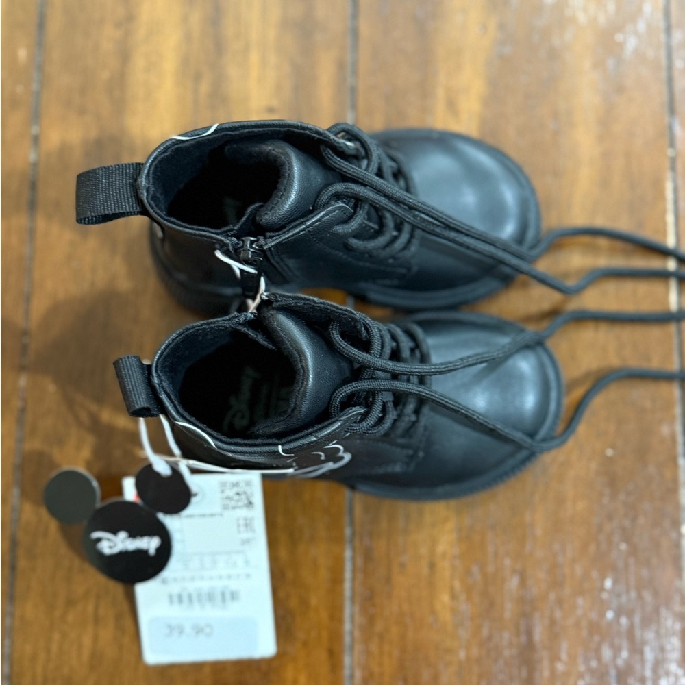 Disney Kids Black Mickey Boots - Picture 3 of 8